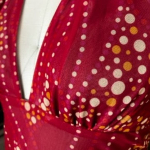 Brandenburg Polka Dot Halter Dress - Picture 4 of 10